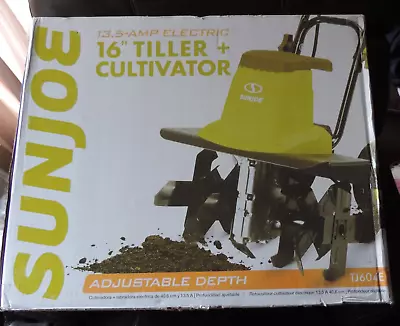 Electric Garden Tiller Cultivator Sun Joe TJ604E 16-Inch 13.5 AMP USA NEW IN BOX • $149.99