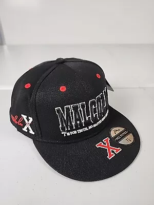 Malcolm X Black Fitted Hat NWT Size 7-7/8 Headgear Classics FOR THE TRUTH • $8