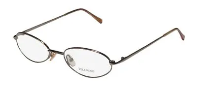 New Vera Wang V41 Glasses Metal Cat Eye Ba Italy Brown Full-rim 50-18-135 Womens • $14.95