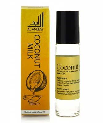 Coconut Milk Perfume Oil By Al Aneeq - Soft Fresh Tropical Unisex Perfume 10ml • £5.49