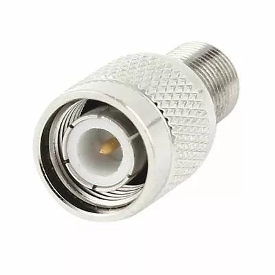 PureTek® TNC Male To F-Type Female Straight Adapter RF Coaxial Connector • £4.95