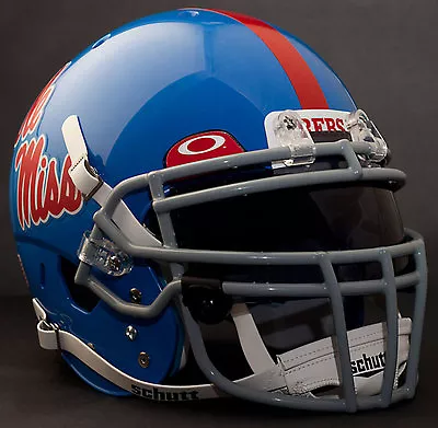 *CUSTOM* MISSISSIPPI OLE MISS REBELS Schutt XP Authentic GAMEDAY Football Helmet • $429.99