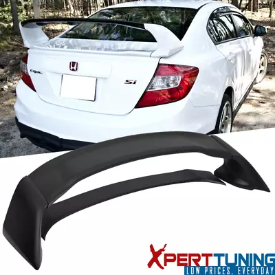 Mugen Style Unpainted ABS Rear Trunk Spoiler Wing For 12-15 Honda Civic Sedan • $89.95