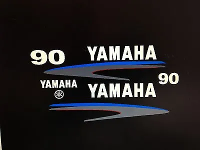 Yamaha Outboard 90 Decal Sticker Two Stroke Kit Marine Vinyl Available 70 & 80 • $54.99