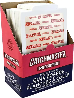 Catchmaster Pro Strength Mouse & Insect Glue Boards 60Pk Traps Indoor For Home  • $28.78