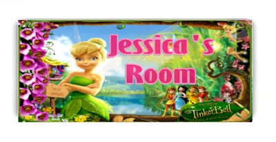 £5.99 • Buy Tinker Bell XL Personalised Children's Door Plaque Free UK P&p Great Gift Idea