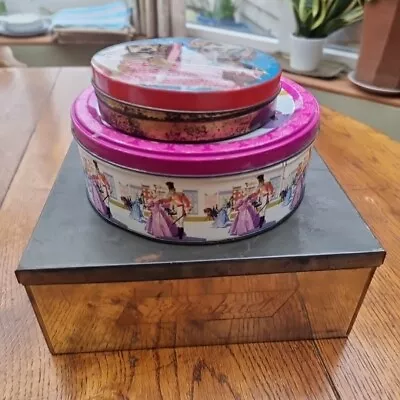  Quality Street Vintage Christmas Tin Chocolate 18 Cm Plus 2 Others • £14.99