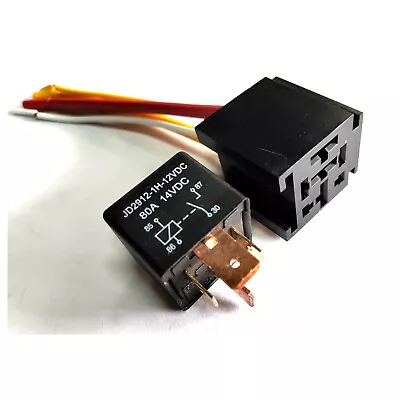 Heavy Duty Relay Car DC 12V 80A SPST 4-pin Open Relay Vehicle Van Motorbike USA • $8.19