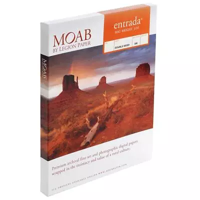 Moab Entrada Rag FineArt 2-Side Matte Inkjet Paper 11x17  25 Sheets • $91.21