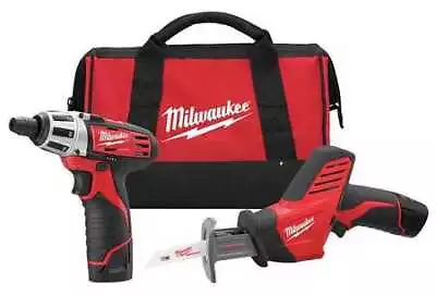 Milwaukee Tool 2490-22 M12 Cordless Lithium-Ion 2-Tool Combo Kit • $187.99