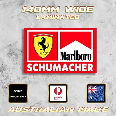 Ferrari F1 Style Sticker Decal Formula One Marlboro Schumacher Car Bumper Laptop • $5.47