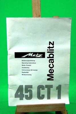 £6 • Buy Metz Mecablitz Flash 45 CT-1 OPERATION MANUAL