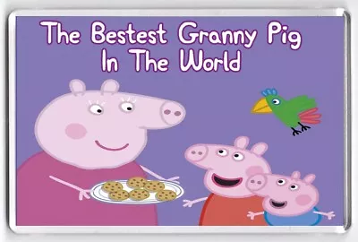 £3.15 • Buy Peppa Pig Granny, Old School T.v Collectable Souvenir Fridge Magnet