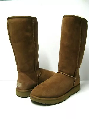 Ugg Classic Tall Ii Women Boots Suede Chestnut Us 8 /uk 6 /eu 39 • $159.99