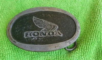 Vintage HONDA Belt Buckle With The Classic Honda Wings • $10