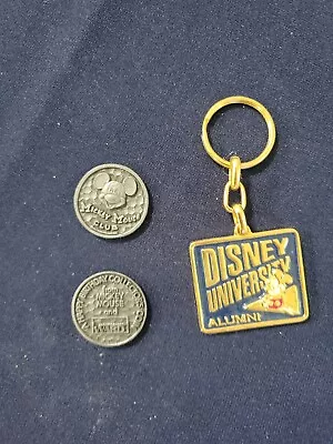 2 MICKEY MOUSE CLUB TOKENS Montgomery Ward Coin  HAPPY BIRTHDAY COIN & Key Chain • $16