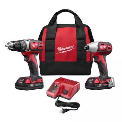 Milwaukee 2691-22 18V Cordless Drill And Impact Driver Combo Kit NEW • $189.99