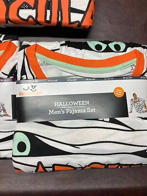 Glow In The Dark Men's Mummy Cosplay Pajamas Halloween Costume Sleepwear M NEW • $15.99