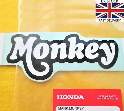 £4.95 • Buy Honda Monkey Z125 Side Panel Decal Sticker BLACK New Monkey Bike Z50