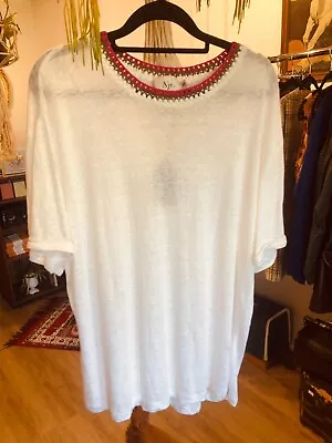 Aje Tazia Crochet Linen Tee Size XS (Brand New) RRP $195 • $75