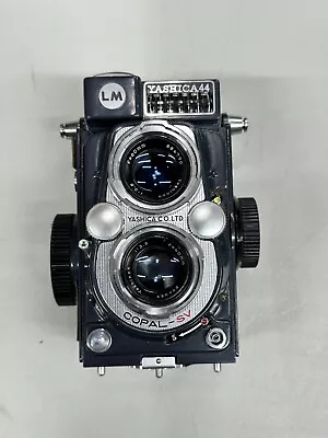 Vintage Yashica 44 LM TLR Camera 60mm F/3.5 Lens With Case Art Deco • $40