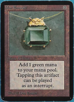Mox Emerald Alpha HEAVILY PLD (Reserved List Power 9 MTG Magic) 365874 ABUGames • $11503.99