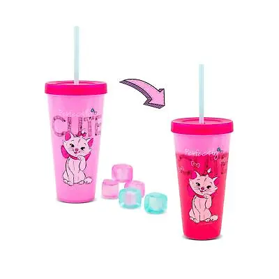 Disney The Aristocats Marie Color-Changing Plastic Tumbler | Holds 24 Ounces • $14.99