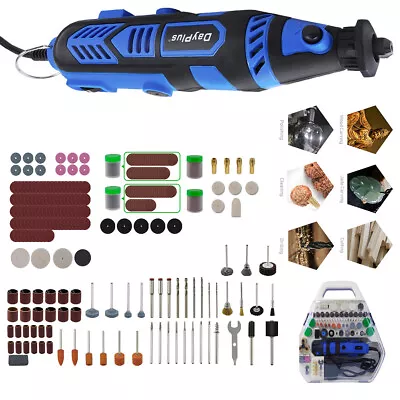 252pcs Drill Hobby Craft Mini Drill Grinder Multi Tool Rotary Tool Set 135W • £27.62