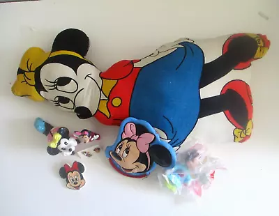 Disney Minnie Mouse  8 Items  Ceramic & PVC Figures  Coin Purse  Stuffed Figure • $16