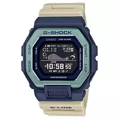 Casio G-shock Gbx-100tt-2 G-lide Bluetooth Blue Tan Digital Watch • $149.50