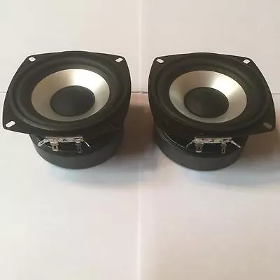 NEW (2) 4  Woofer Speakers.8ohm.Pin Cushion Monitor Replacement Four Inch PAIR. • $49.99