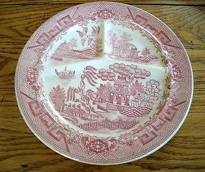 Vintage Moriyama Rose Divided Grill Plate Japan  ~  • $4.24