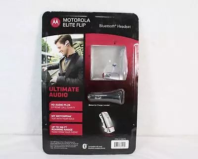 Motorola Elite Flip Bluetooth Headset Ultimate Audio 656079 NEW A296 • $51.99