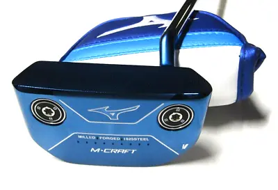 Mint Mizuno M. Craft V 35  Blue Ion Putter W/o Weight Kit W/Headcover • $179.99