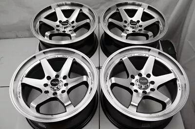 15  Wheels Rims Black 4 Lug Honda Accord Civic Fit Prelude Hyundai Accent Mirage • $659