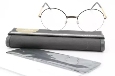 MARKUS T Glasses Spectacles L1 026 49-19 24kt Gold Brown Flexible Titan 118 389 • $428.19