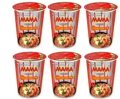 Mama Shrimp Tom Yum Instant Noodles 2.47 Oz X 6 Cups~ US SELLER • $19.99