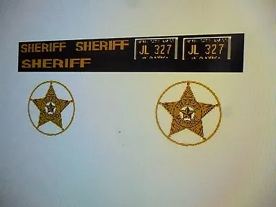 Mayberry NC Sheriff  ANDY GRIFFITH SHOW  Car Decals  1:24 Custom    • $13.99