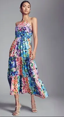 Mary Katrantzou Halter Maxi Dress Uk12 • $55.99