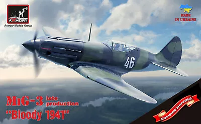 Armory 72011 MiG-3 (late Production)  Bloody 1941  Scale Plastic Model Kit 1/72 • $27.28