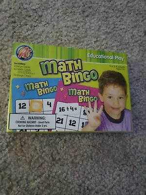 Math Bingo Kids By Dalmatian Press Home School Game New And Factory Sealed  • $5.50