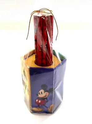 Vintage Set Of Disney 10 Pencil's In Holder Mickey Mouse Donald Duck & Goofy • $22.99