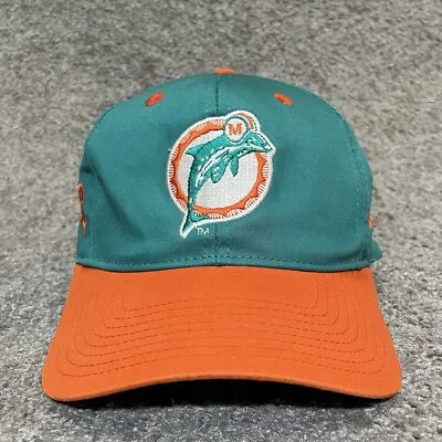 Vintage Eastport Miami Dolphins Hat Cap Green Snapback Adjustable NFL 90s Osfm • $18.11