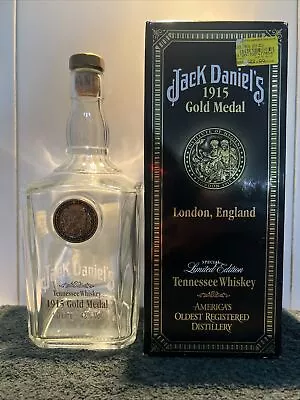 Jack Daniel's 1915 Gold Medal Limited Edition 1L Bottle W/Medallion Reg Tag • $100