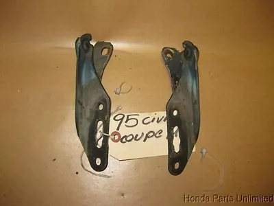 92-95 Honda Civic OEM Hood Hinges Latches Mounting Brackets X2 STOCK Factory • $39