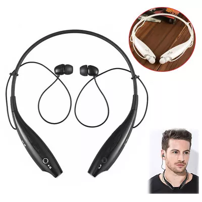 Bluetooth Headset Wireless Sport Earphones With Mic For Android IOS Cell Phones • $14.65