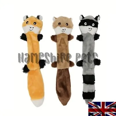 Unstuffed Dog Chew Toy Cute Animal Design Plush Pet • £5.49