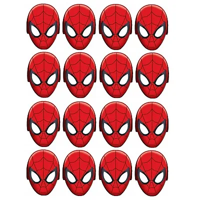 $15.99 • Buy Marvel Spider-man Hats/ Masks, 16 Count, Birthday Mask Party Supplies 