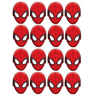 $15.99 • Buy Marvel Spider-man Hats/ Masks, 16 Count, Birthday Mask Party Supplies 