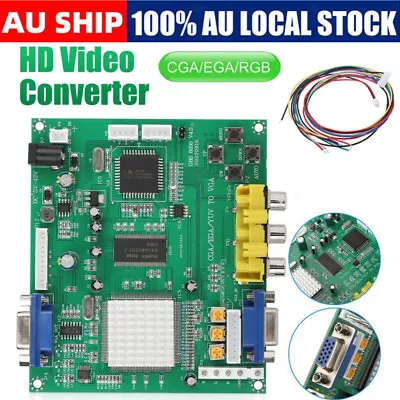 24-bit CGA/EGA/YUV/RGB To VGA Game HD Video Converter Module Monitor To LCD CRT • $36.99